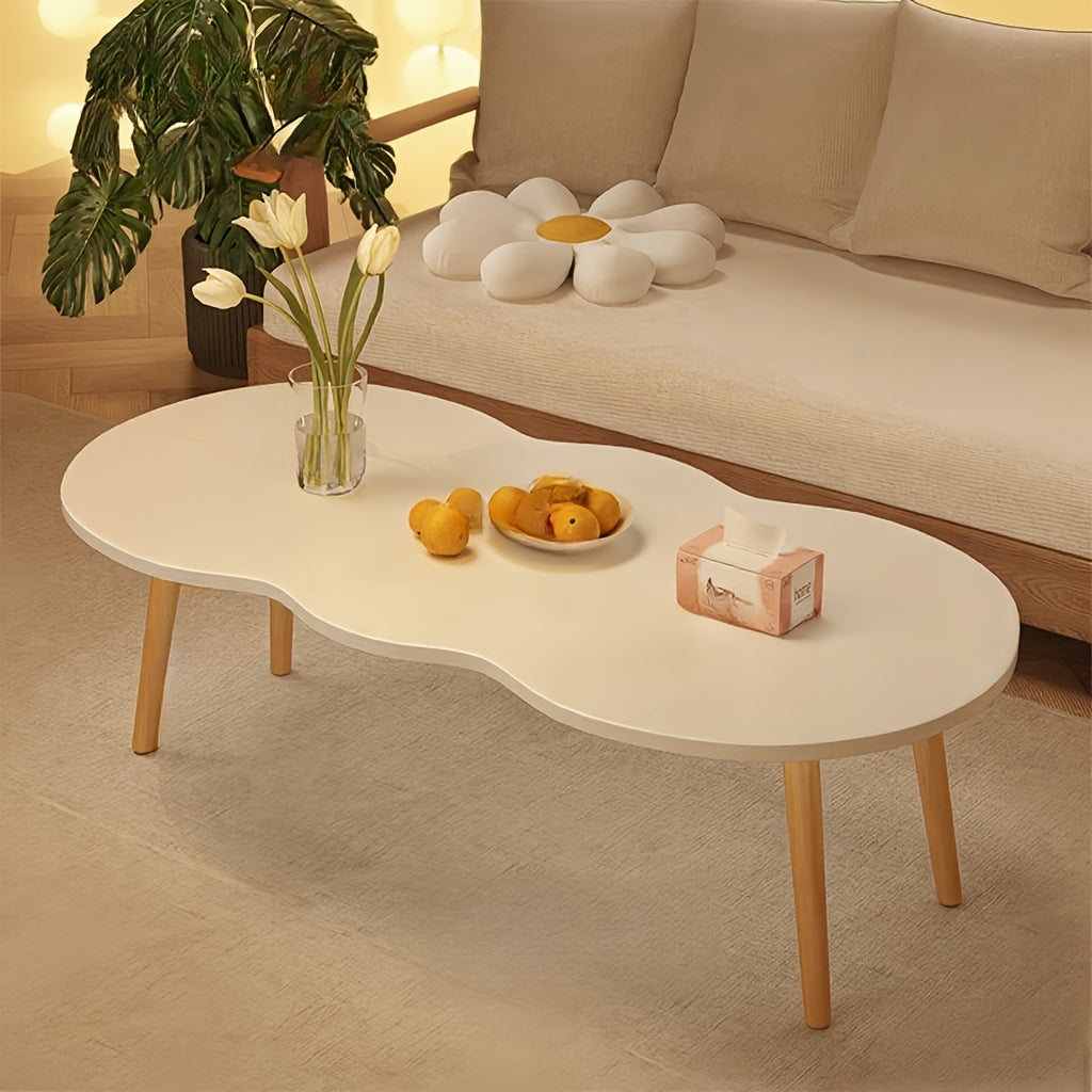 Mid-century Modern Coffee Table, Feature Coffee Table Japanese Style, Suitable for The Center Table Of The Living Room And Cottage, Home Office, Easy to Assemble