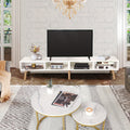 59-Inch Television Stand Suitable for 30 to 65-Inch Tvs Featuring an Open Shelf